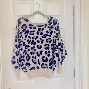 Animal print sweater